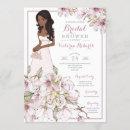 African American Bride Floral Bridal Shower