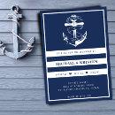 Anchored in Love Nautical Blue Anchor Wedding