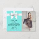 Aqua Elegant Tiffany Theme Fancy Party Thank You