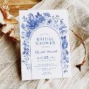 Arched Blue White Floral Chinoiserie Bridal Shower