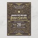 Art Deco Bridal Shower Elegant Gold Chocolate