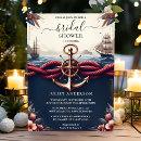 At Knot Boat Ship Navy Blue Nautical Bridal Shower