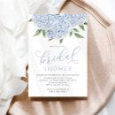 Blue Hydrangea Flowers Calligraphy Bridal Shower