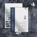 Blue Wave Anchor Wedding Bridal Shower ID836