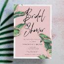 Blush Pink Modern Tropical Bridal Shower