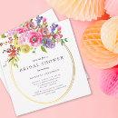 Blush Pink Purple Yellow Floral Bridal Shower