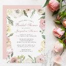 Blush Pink Summer Floral Elegant Bridal Shower