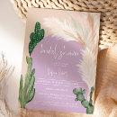 Boho cactus pampas arch purple Bridal shower