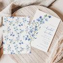 Boho Dusty Blue Floral Bridal Luncheon