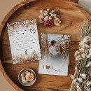 Boho Fall Rustic Wildflower Photo Bridal Shower