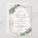 Boho greenery eucalyptus & gold brunch and bubbly