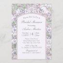 Boho Lavender Floral Damask Summer Bridal Shower