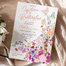 Boho spring wildflowers butterflies bridal shower