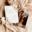 Boho Terracotta Pampas Grass Bridal Shower Invite