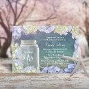 Bridal Shower Beach Wedding Mason Jar & Hydrangea