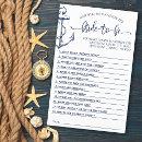 Bridal Shower Game Nautical Anchor