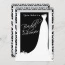 Bridal Shower in Black and White Damask