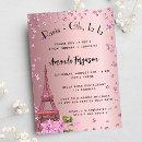 Bridal shower Paris Eiffel tower pink