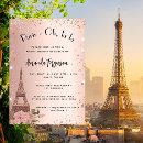 Bridal shower Paris Eiffel tower rose gold luxury