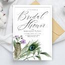 Bridal Shower | Peacock Feather & Flowers