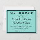 Bride & Co Wedding Suite Modern Teal Blue Save The Date