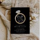 Bride To Be Black and Gold Modern Bridal Shower