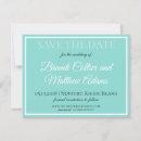 Bride & Wedding Suite Elegant Teal Blue Save The Date