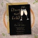 Brunch Bubbly Bridal Shower Black And Gold