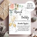 Brunch Bubbly Bridal Shower rose gold floral