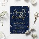 Brunch & Bubbly Confetti Bridal Shower Real Foil