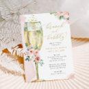 Brunch & Bubbly Pink Gold Floral Bridal Shower