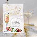 Brunch Bubbly Strawberry Champagne Bridal Shower Foil