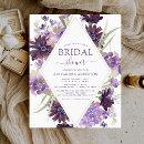 Budget Purple Floral Bridal Shower