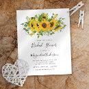 Budget Sunflower Floral Bridal Shower