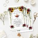 Burgundy Floral Sunflower Canopy Bridal Tea Party