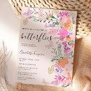 Butterflies chic wildflowers spring bridal shower