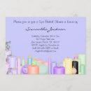 Candle Spa Bride Bridal Shower Invite