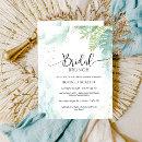 Chic Bridal Shower/Brunch Blue and Green Greenery