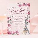 Chic Paris Cherry Blossom Pink Bridal Shower