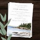 Chic Rocky Pine Mountain Seascape Bridal Shower