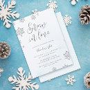 Chic Snowflakes Snow In Love Winter Bridal Shower