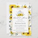 Chic Sunflower Floral High Tea Party Bridal Shower