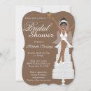 Chic White Modern Bridal Shower Invite