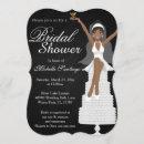 Chic White Modern Bridal Shower Invite