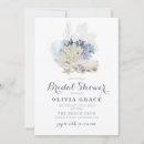 Coastal Beach blue seashell bridal shower