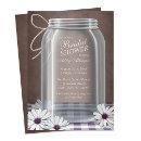 Country Mason Jar Purple Gingham Bridal Shower