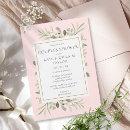 Couples Baby Shower Girl Pink Greenery