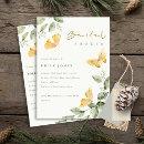 Cute Garden Foliage Butterflies Bridal Shower