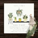 Cute Potted Leafy Succulent Plants Bridal Shower