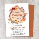 Cute Woodland Animals Pumpkin Couples Baby Shower